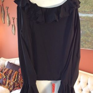 Great Vintage Black Blouse